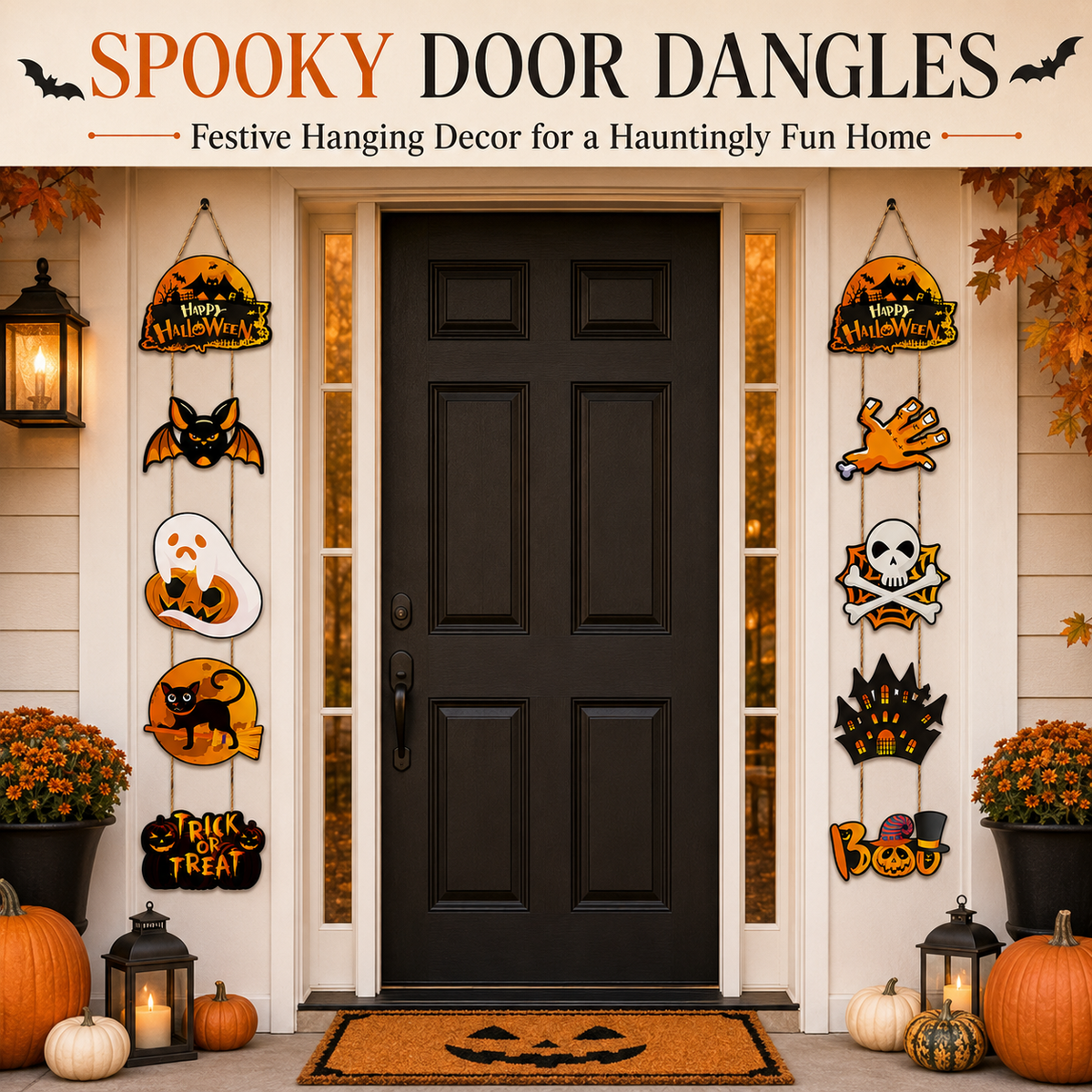Halloween Trick-or-Treat Door Hanging Decoration