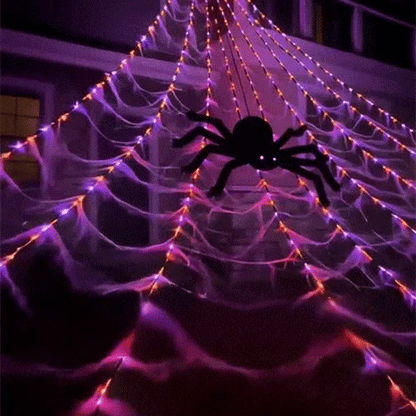 Falover® 17 FT 455-LED Outdoor Halloween Spider Web Lights